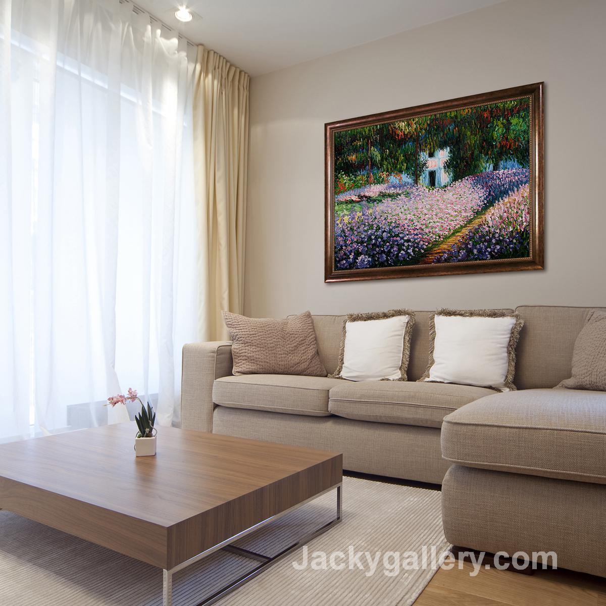 Artists Garden at Giverny by Claude Monet paintings reproduction